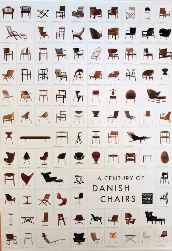 A century of Danish chairs -juliste, Dansk møbelkunst