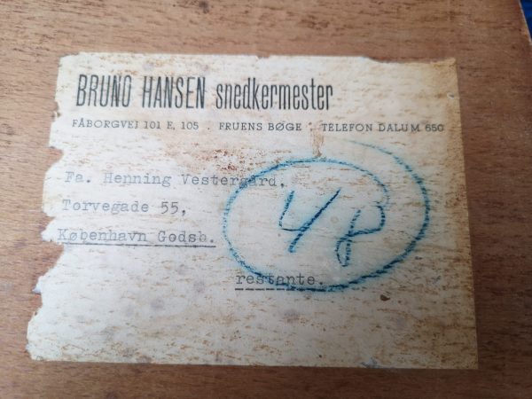 50 -luvun ruokapöydän tuoli, Henning Kjærnulf, Bruno Hansen