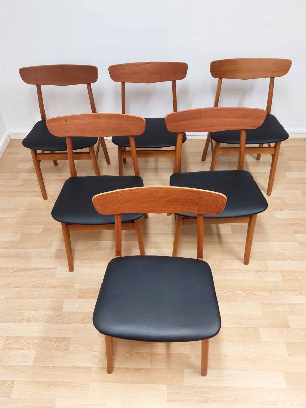 60 luvun tanskalainen Mosbøl ruokapöydän tuoli
