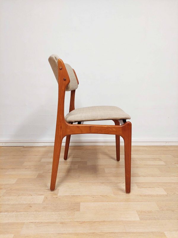 60-luvun massiiviteak tuoli malli no.49, Erik Buch, O. D. Møbler