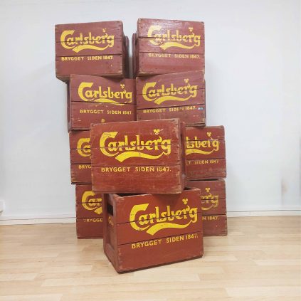 1920-luvun Carlsberg olutlaatikko