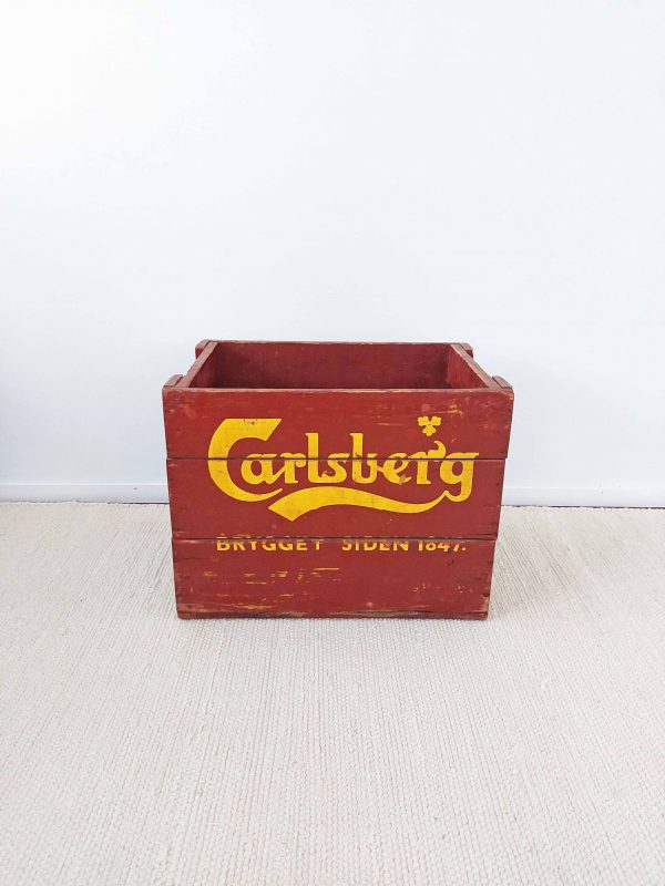1920-luvun korkea Carlsberg olutlaatikko
